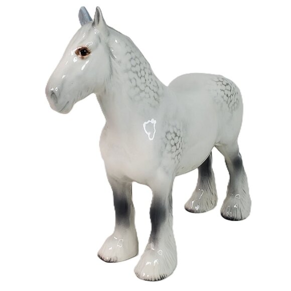 Beswick Shire Horse Figurine – Gloss Finish, 8.5” - Picture 1 of 13